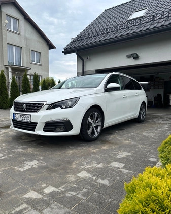 Peugeot 308 cena 58500 przebieg: 92000, rok produkcji 2019 z Nowy Targ małe 781